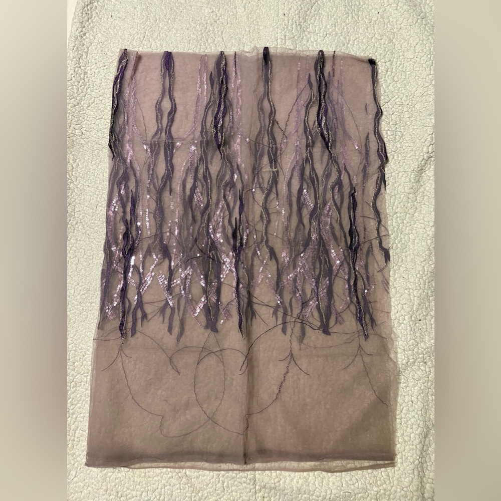 Elegant Netted Sequin Fabric